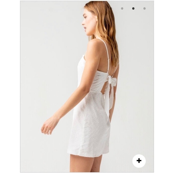 NWT Sky and sparrow eyelet open back slip dress - Picture 5 of 6